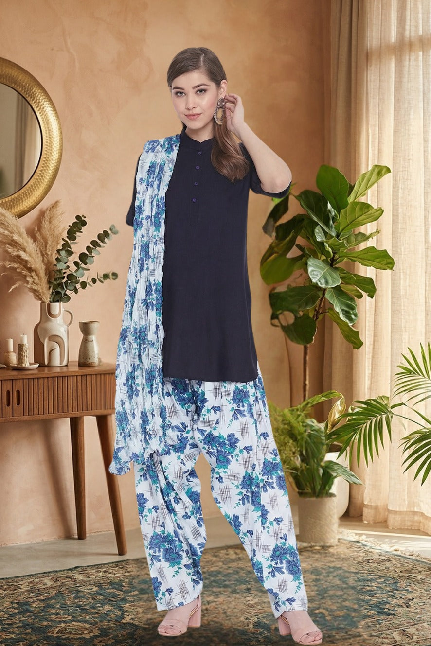 Cotton Printed Patiala with Dupatta