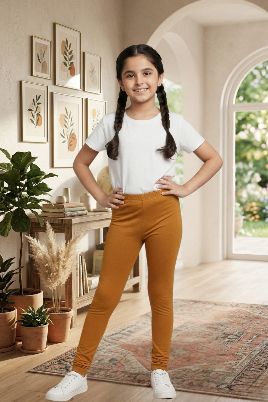 Kids Cotton Leggings - Churidar