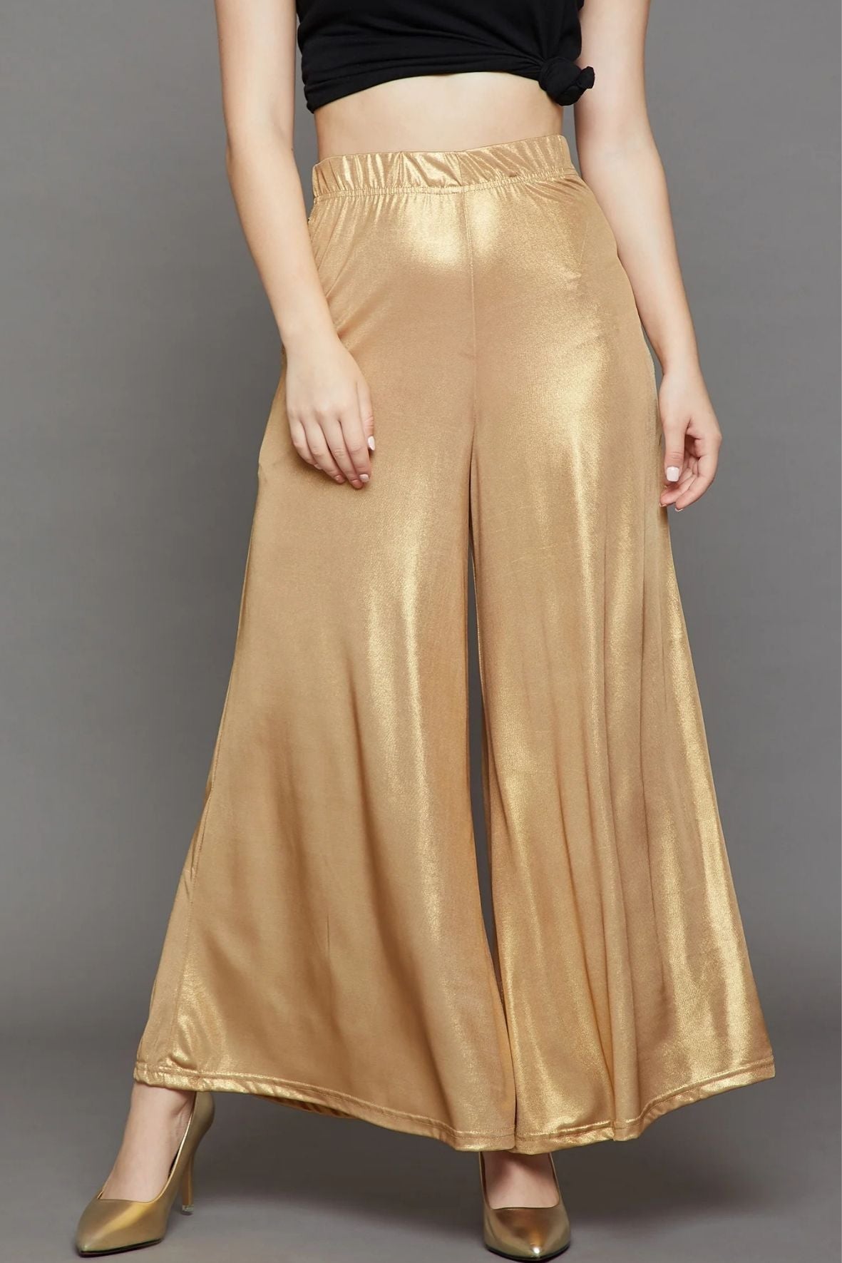 Light Gold Shimmer Palazzo
