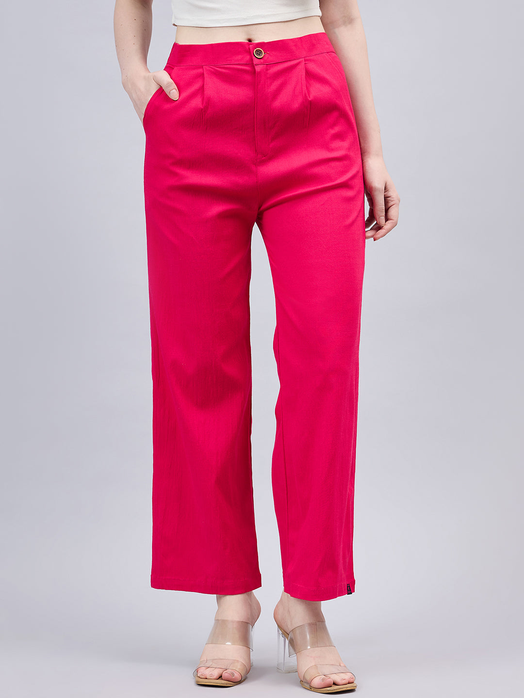 Pink Bell Bottom Pants
