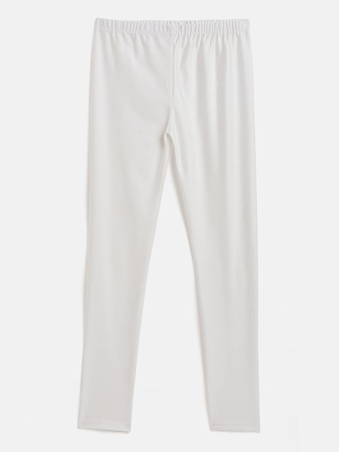 White Metallic Leggings