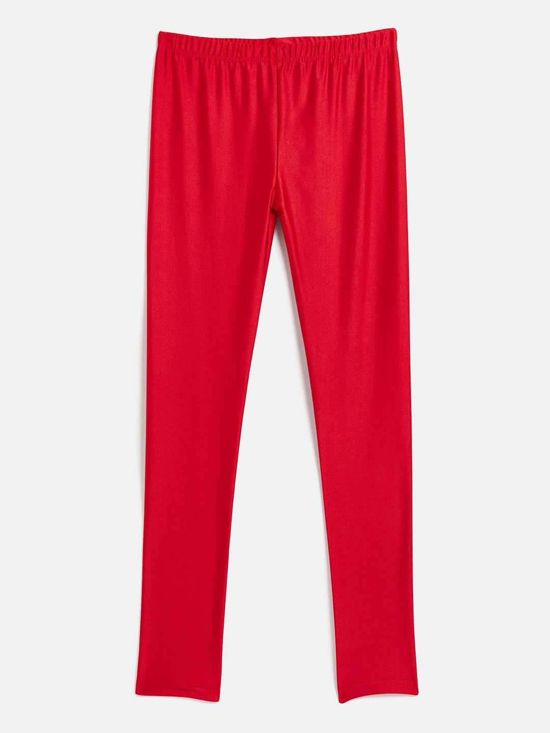 metallic red leggings