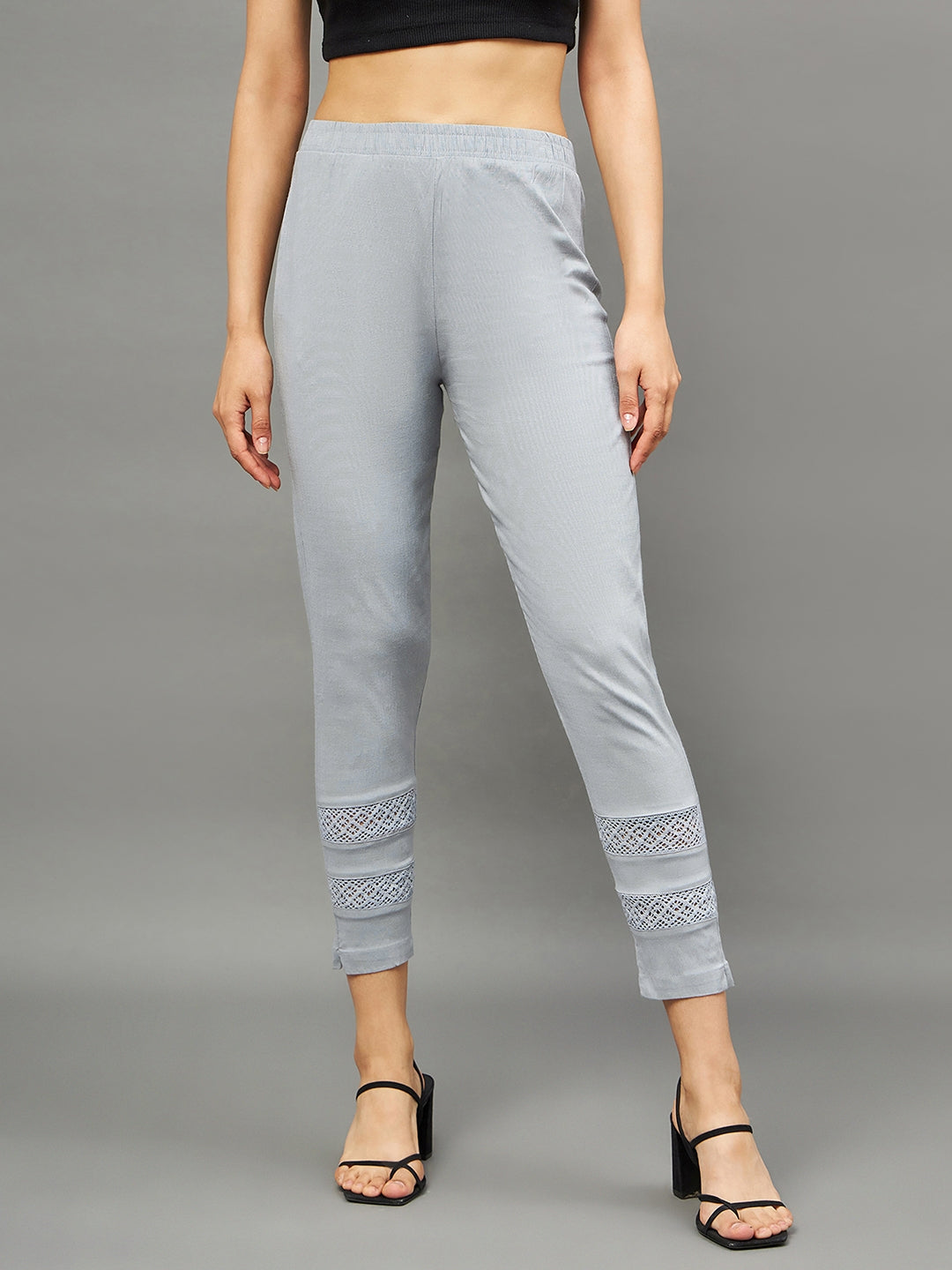 Light Grey Double Lace Pants M