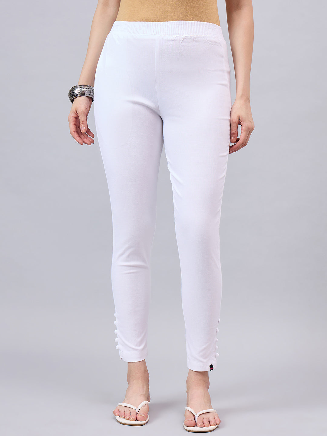 Baby Pink Regular Fit Potli Pants