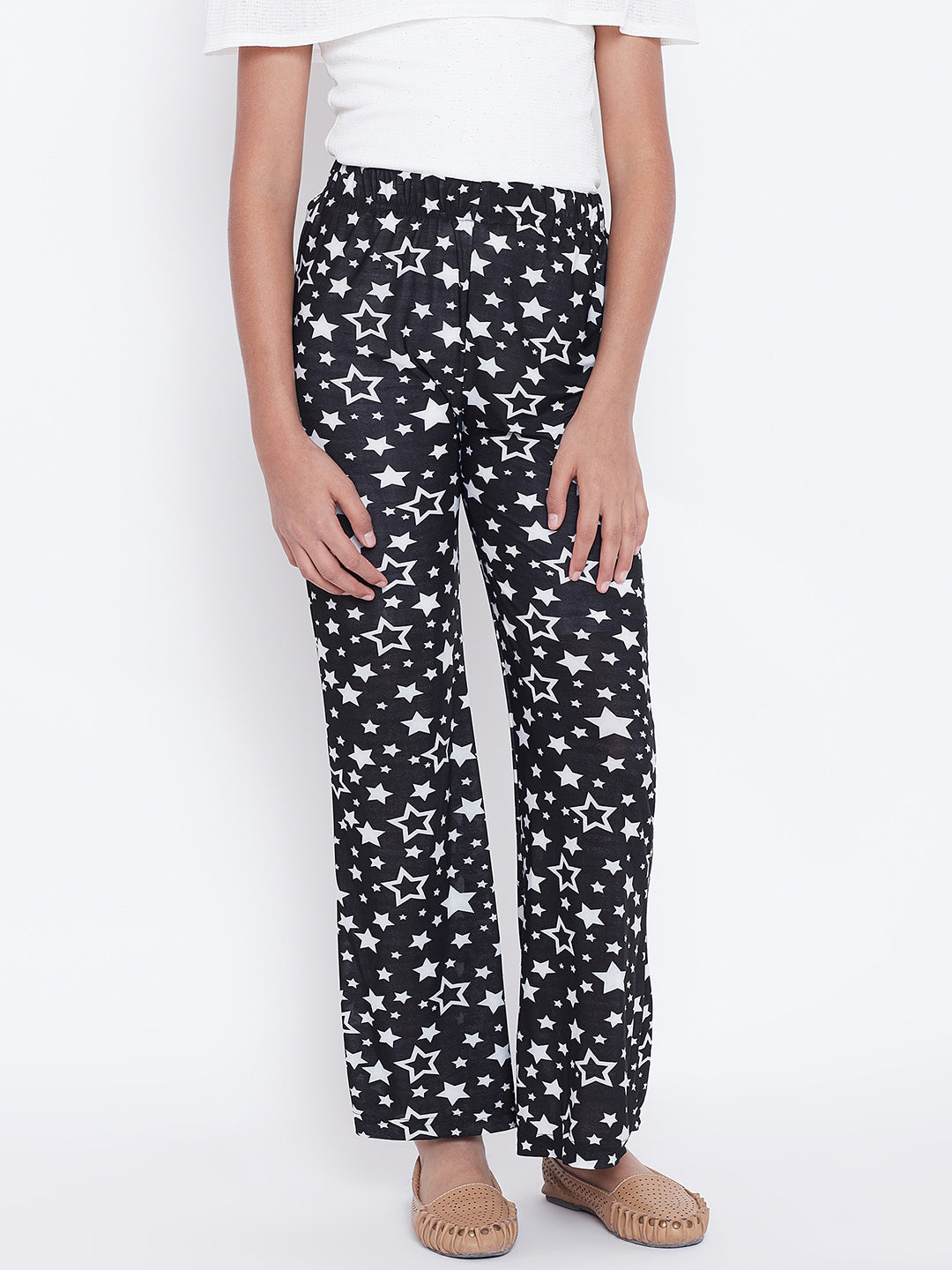 Black & White Twinkle Star Printed Palazzo 34
