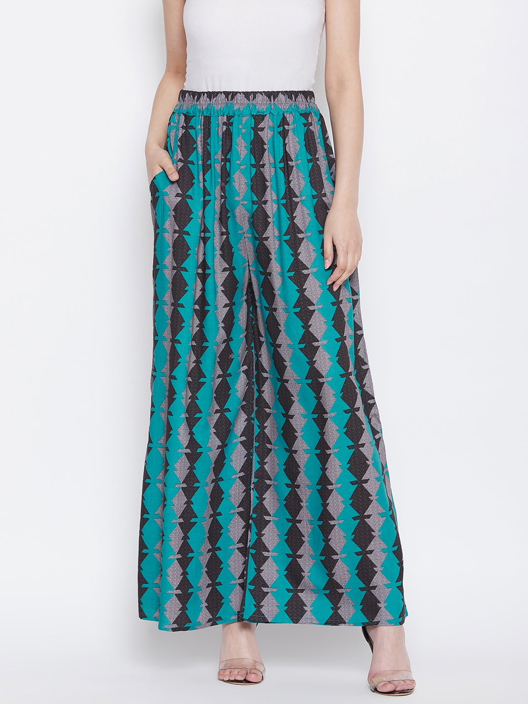 Boho Printed Palazzo Freesize