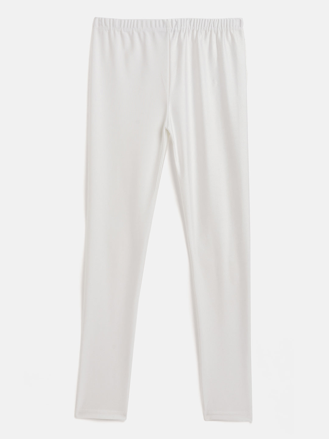 White Metallic Leggings