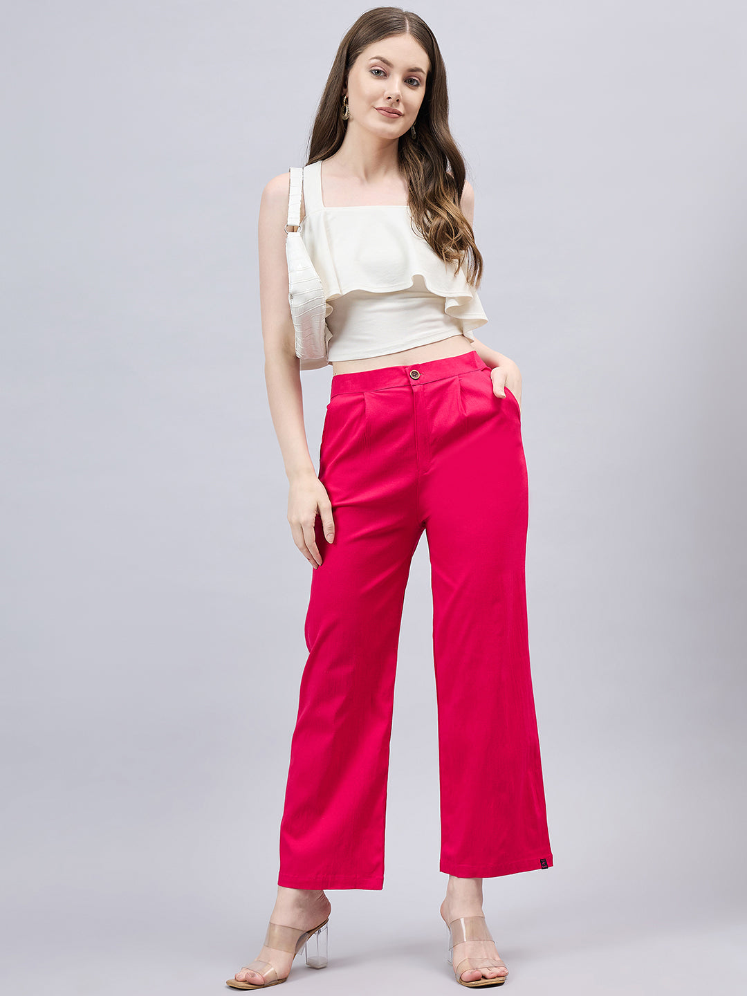 Pink Bell Bottom Pants