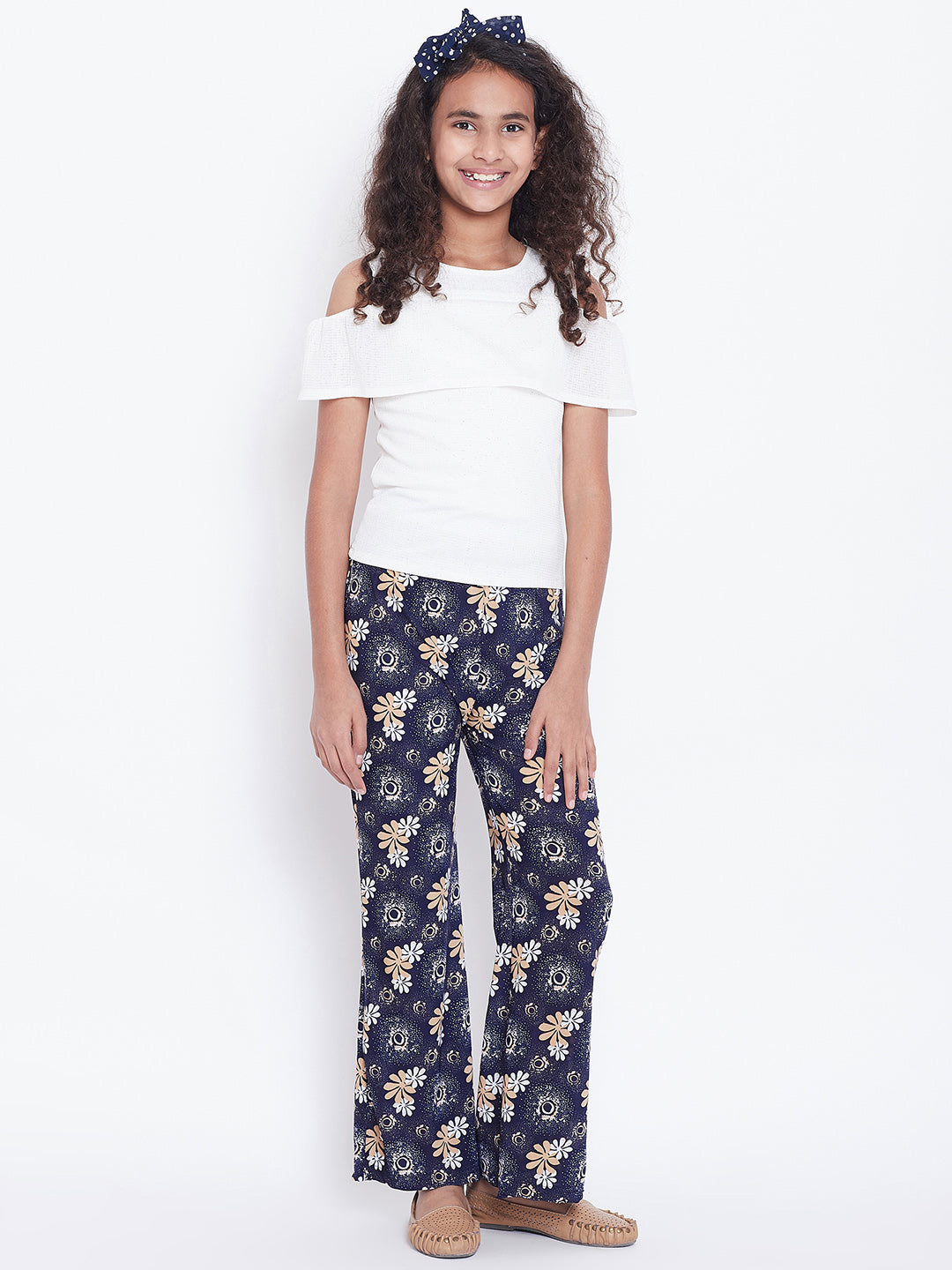Blue Floral Printed Palazzo 32
