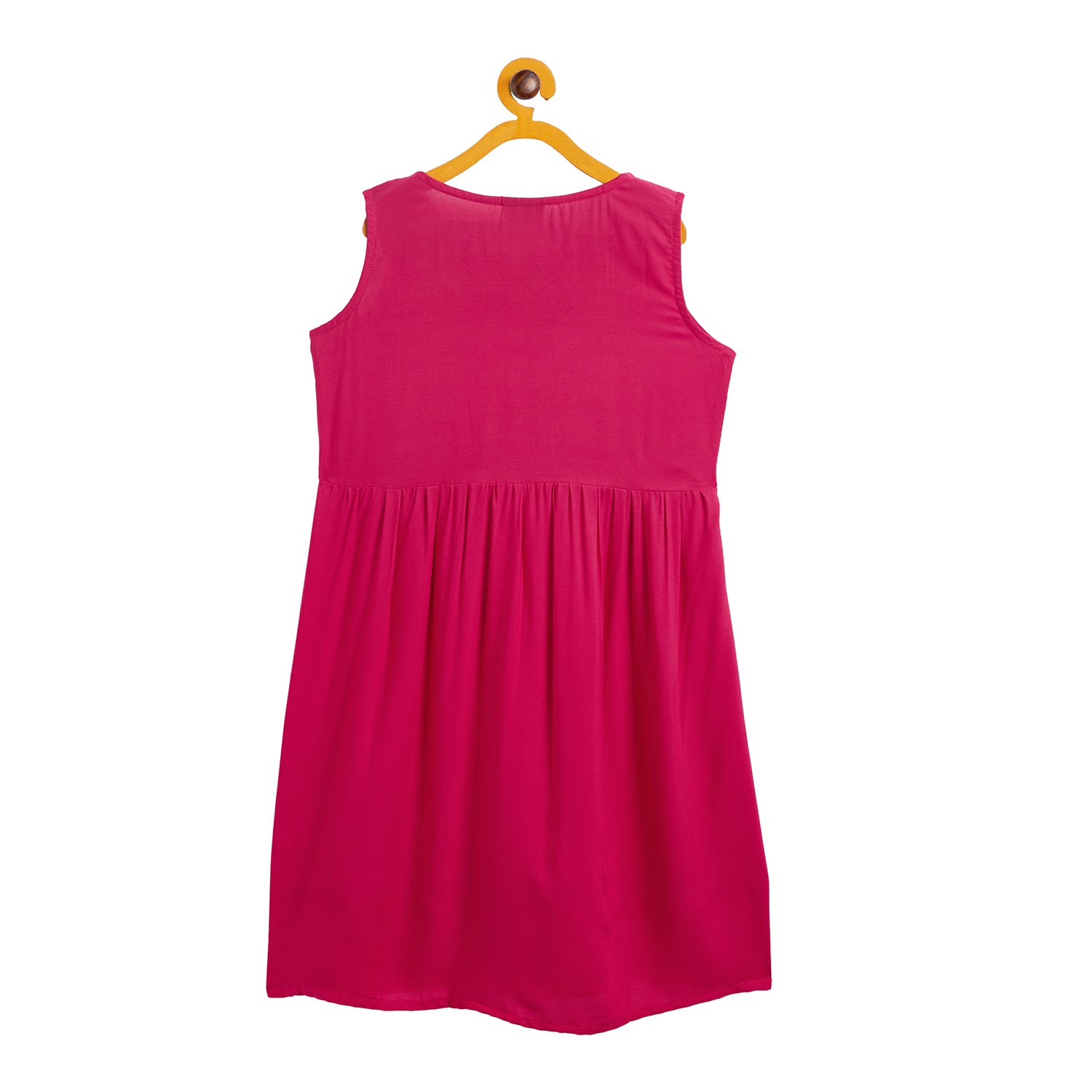 Kids Pink Emb Dress