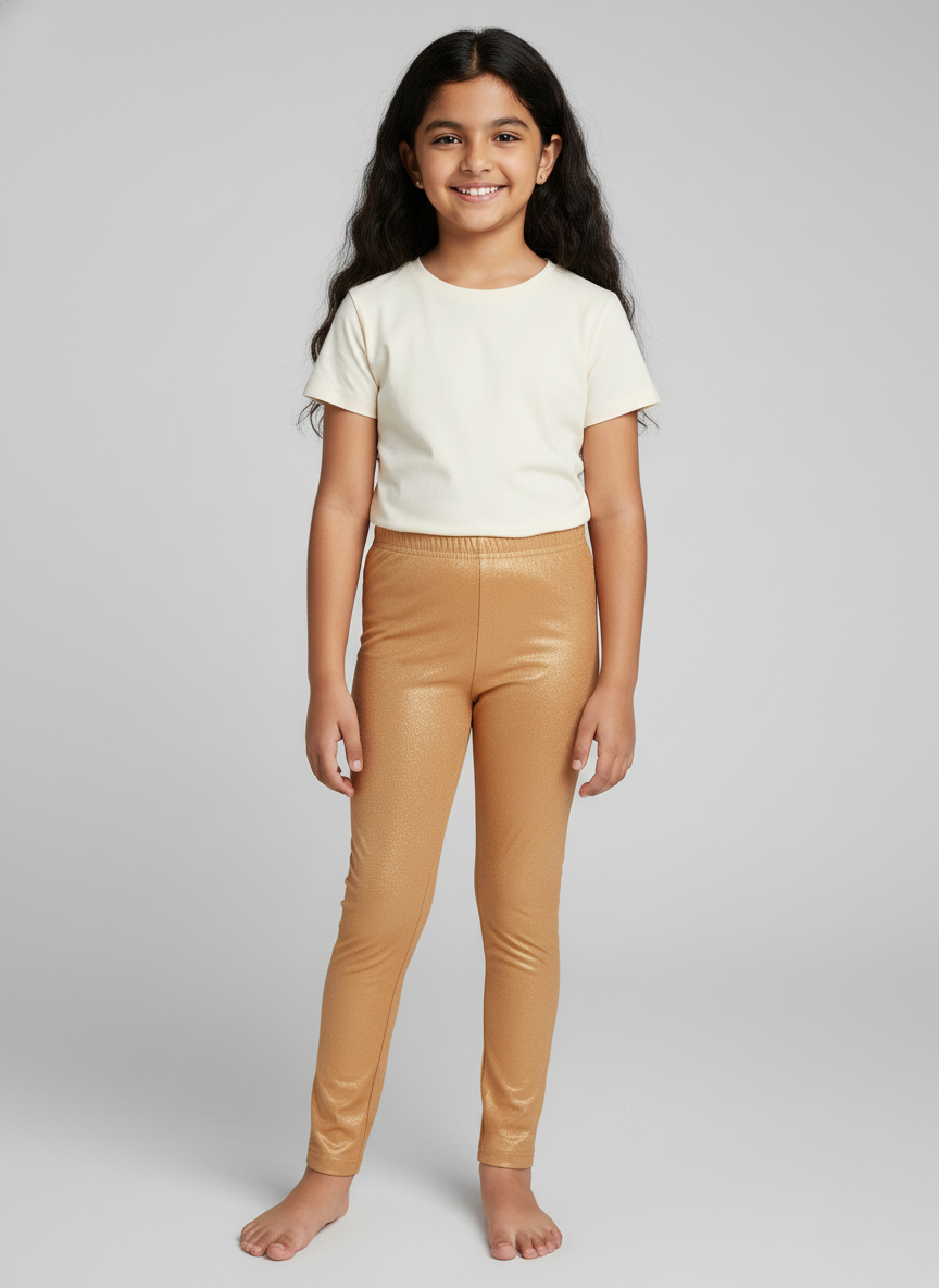 Medium Gold Shimmer Leggings