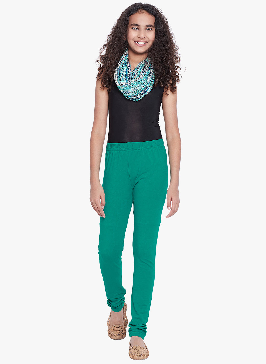 Rama Green Colour Leggings