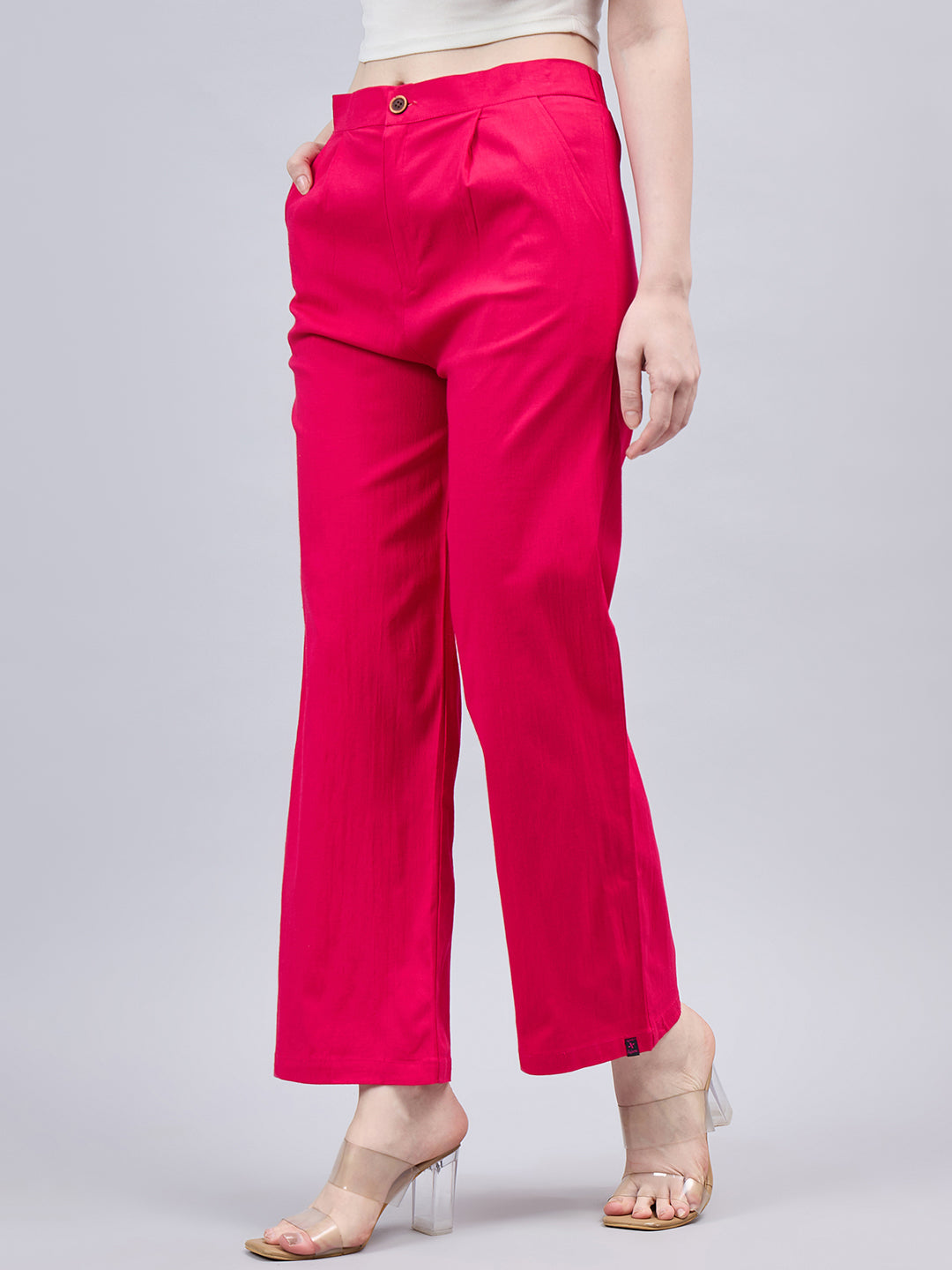 Pink Bell Bottom Pants