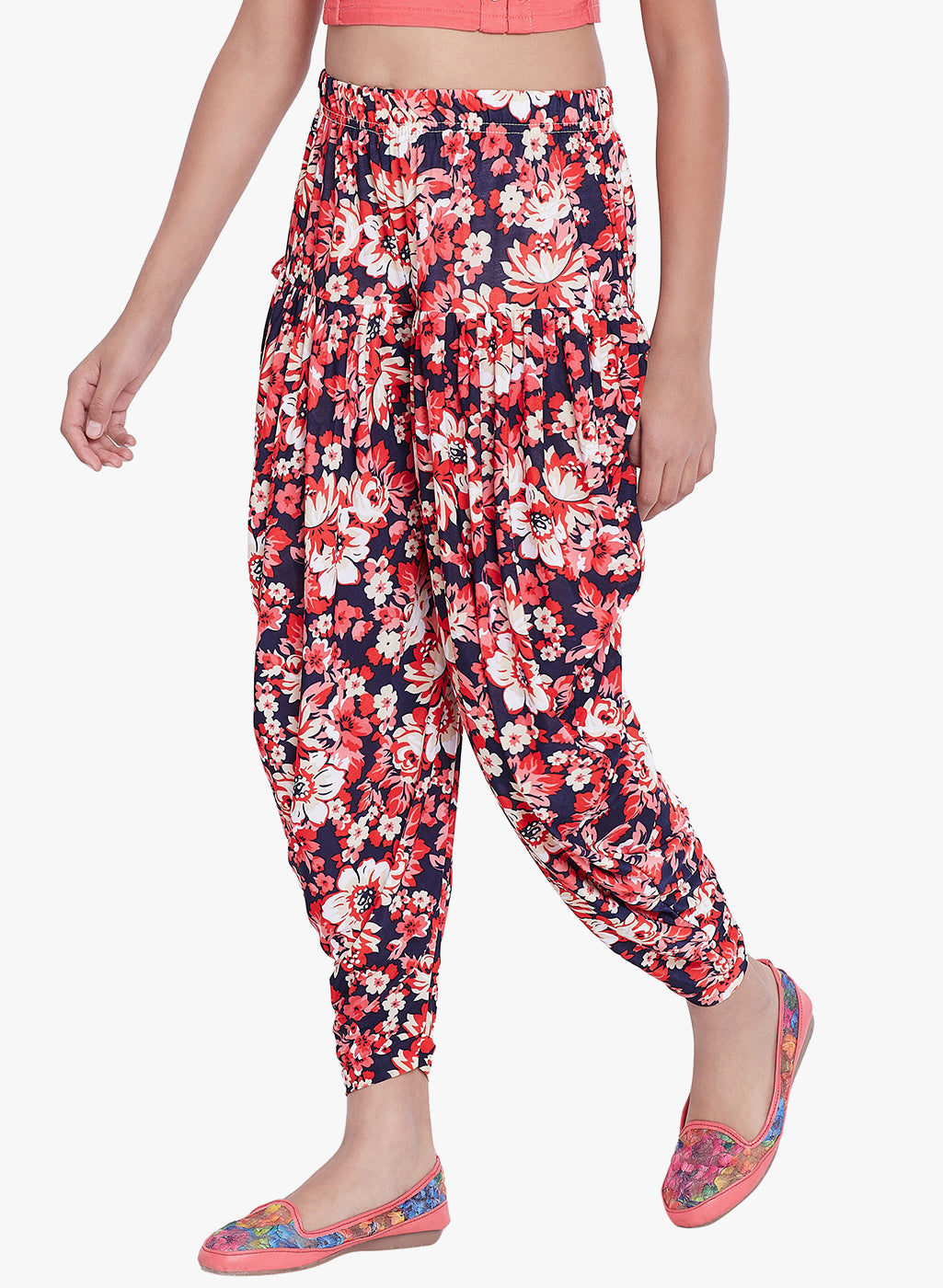 Floral Printed Dhoti 36