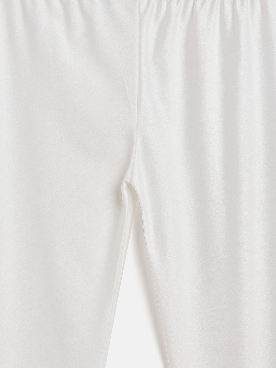White Metallic Leggings
