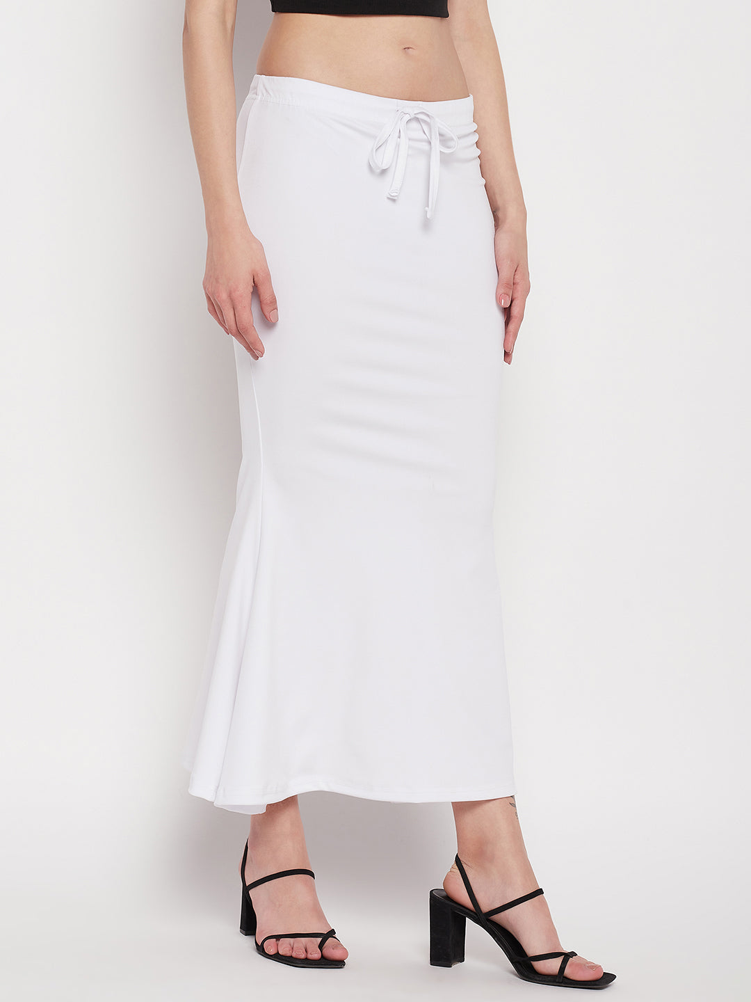 White Petticoat Saree Shapewear Inskirt