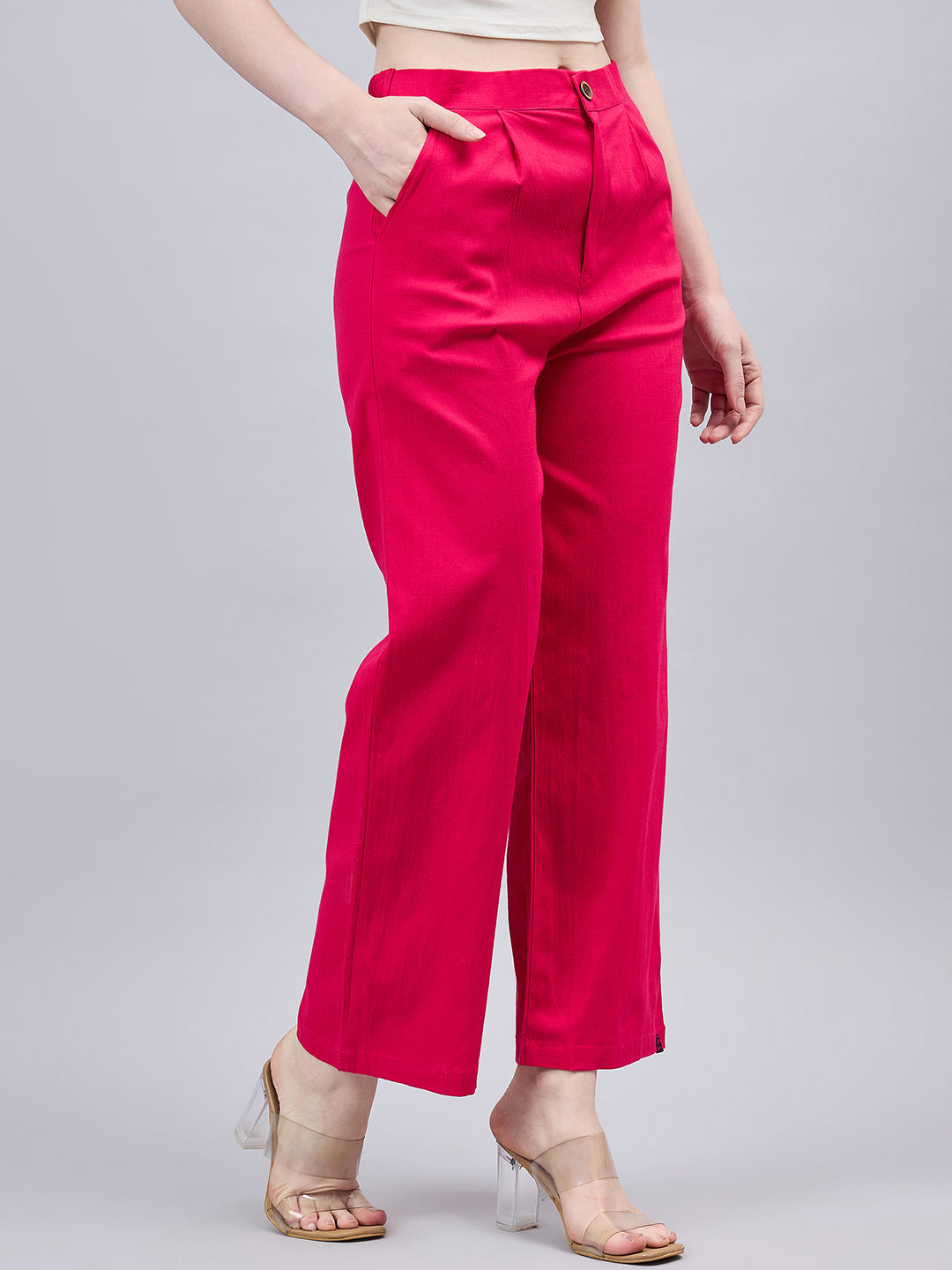 Pink Bell Bottom Pants