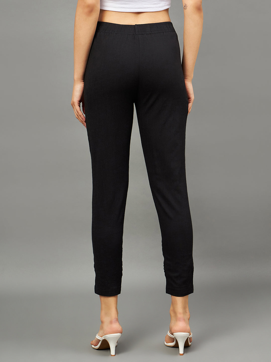 Black Double Lace Pants