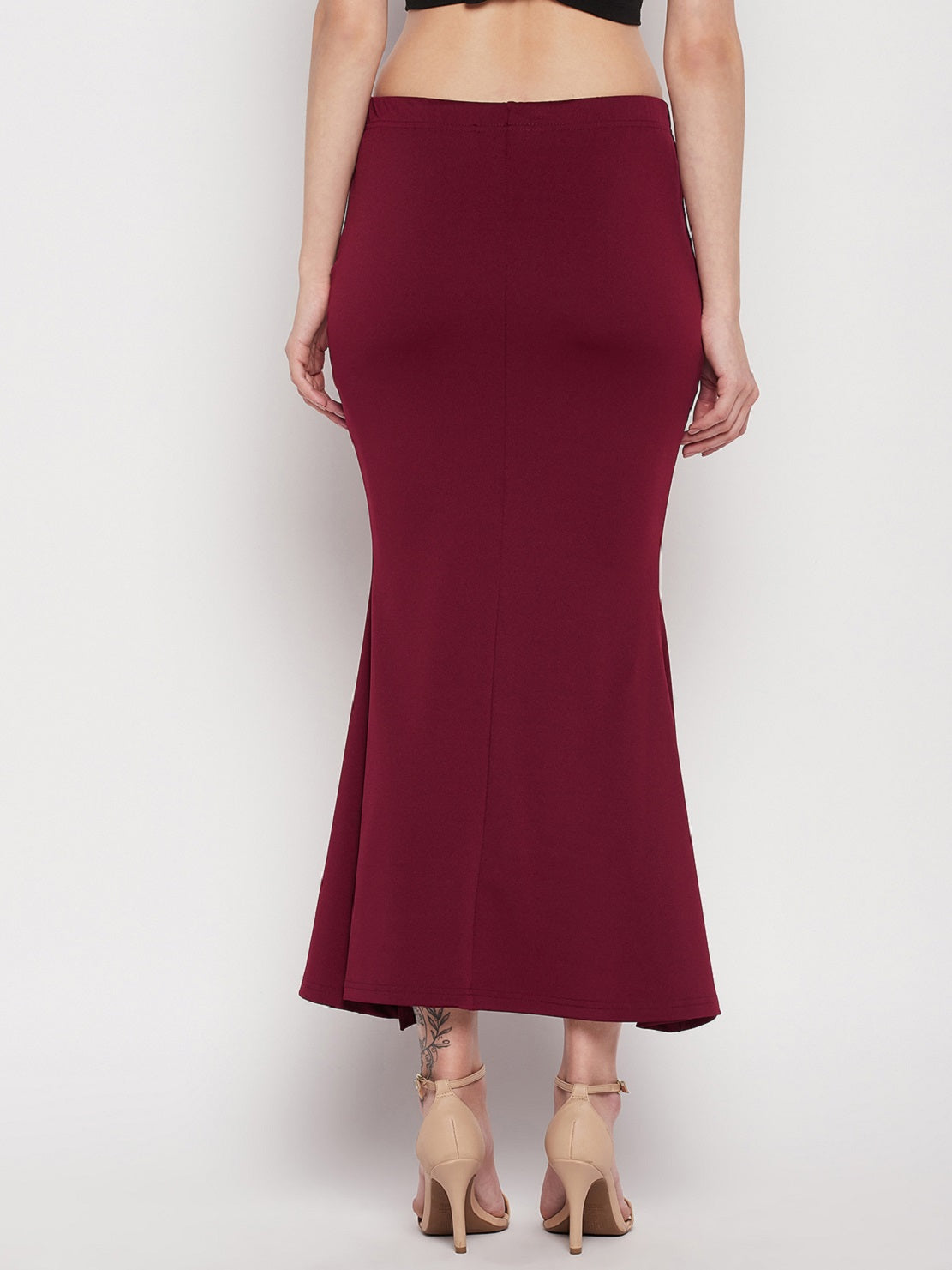 Maroon Petticoat Saree Shapewear Inskirt