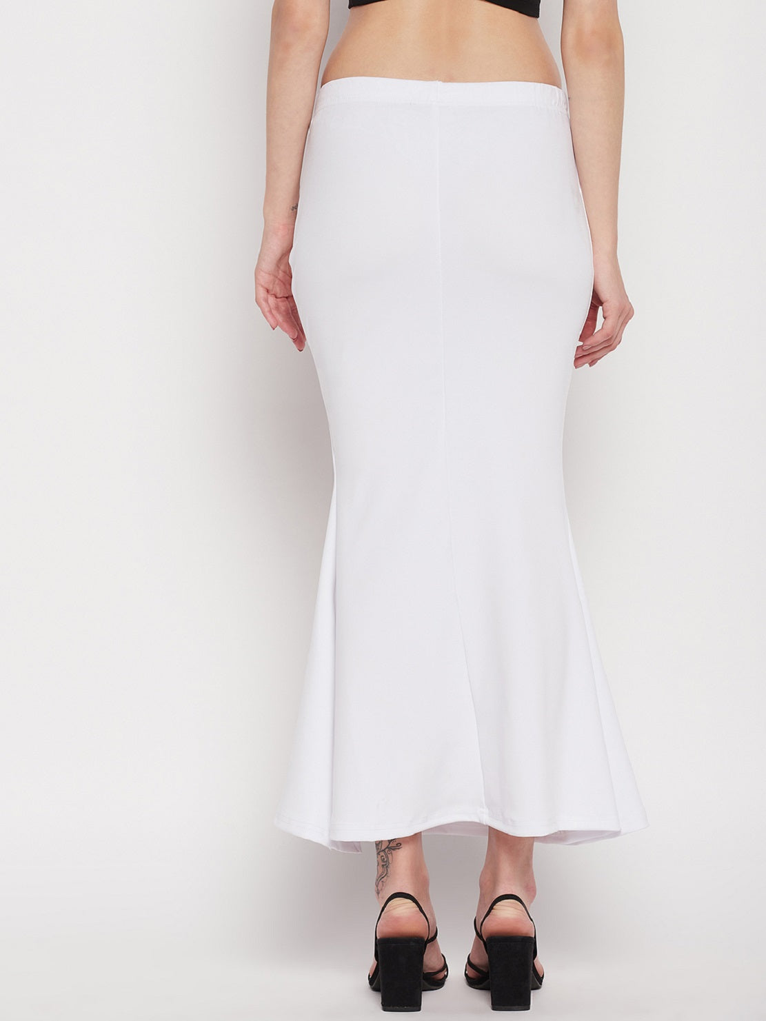 White Petticoat Saree Shapewear Inskirt
