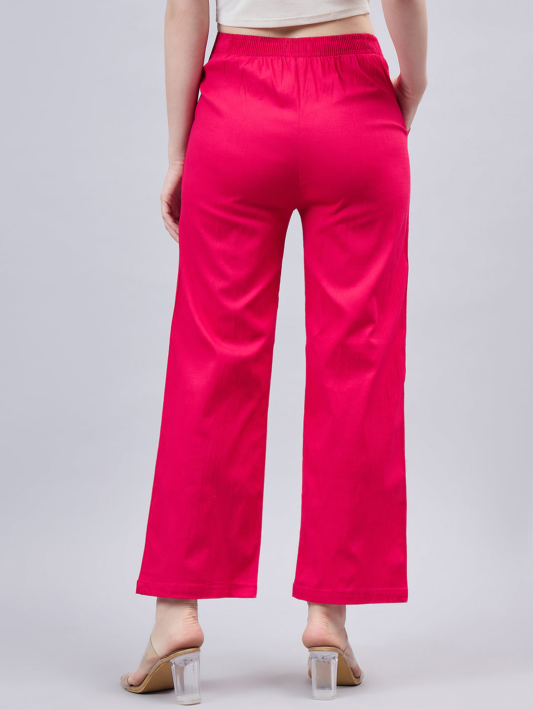 Pink Bell Bottom Pants