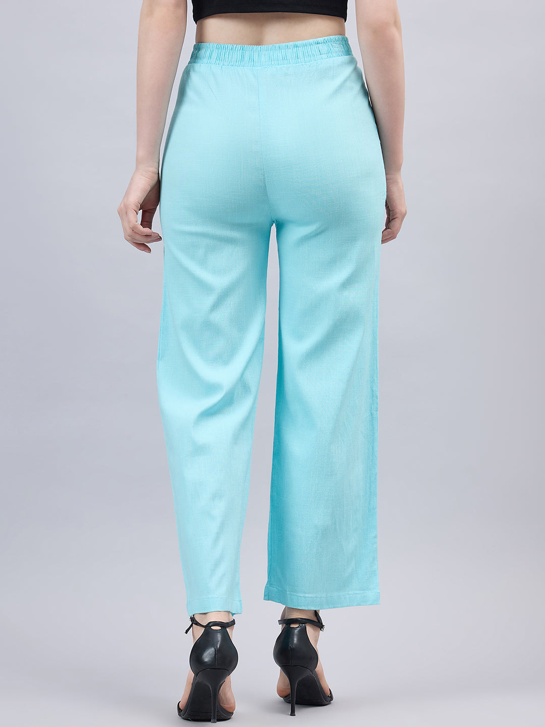 Sky Blue Bell Bottom Pants