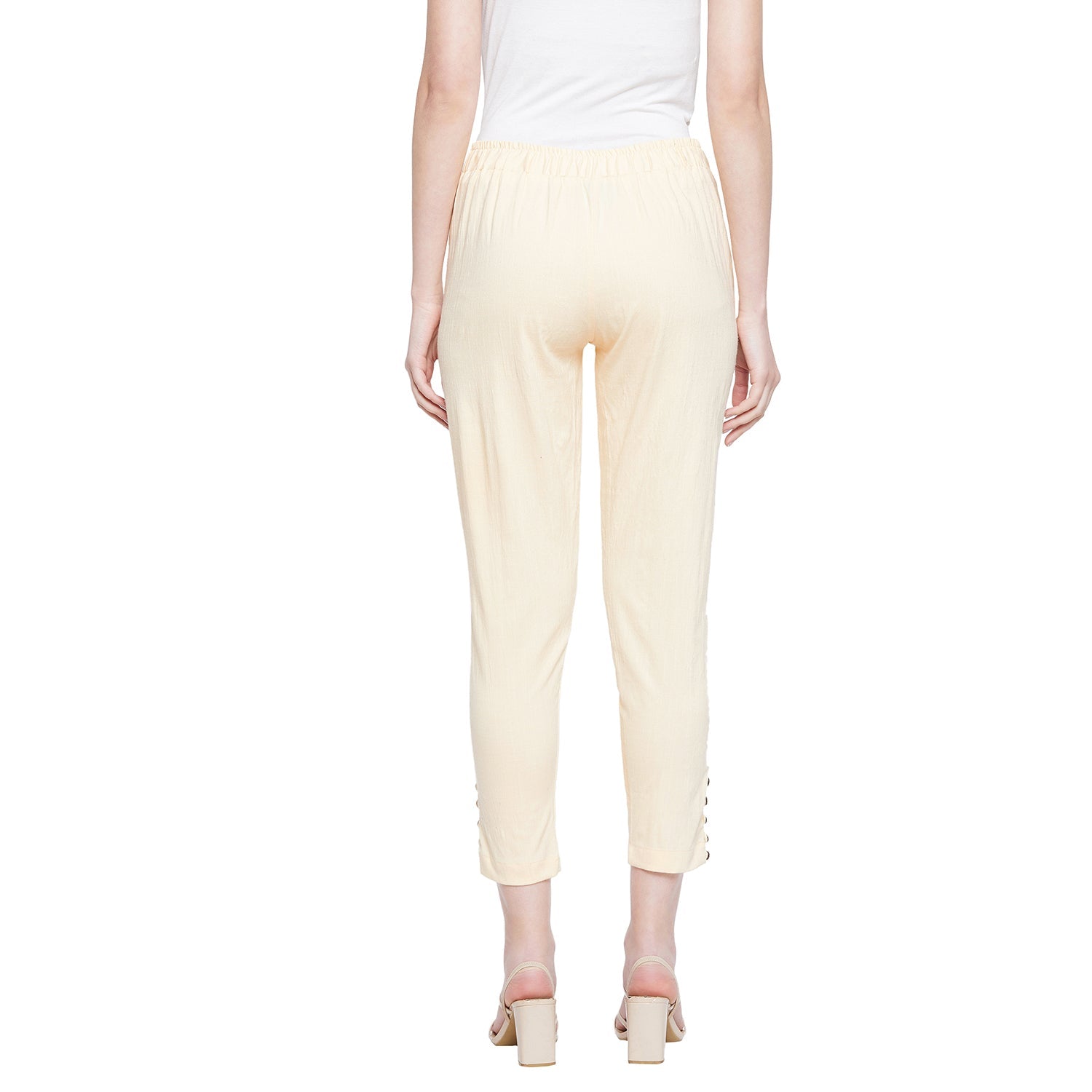 Off White Button Pant
