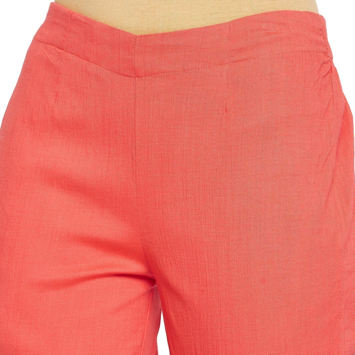Peach Button Pant