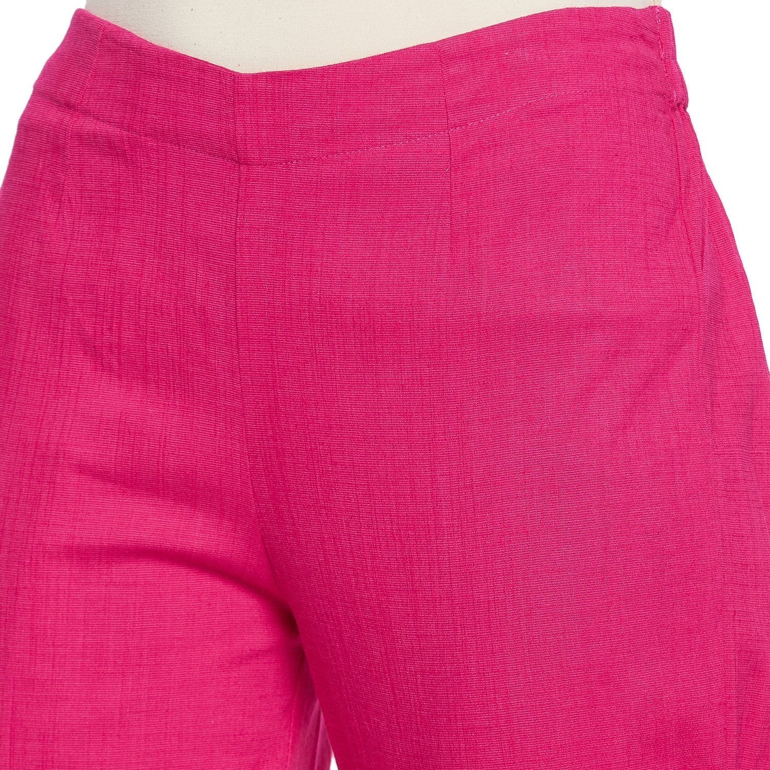 Maroon Button Pant