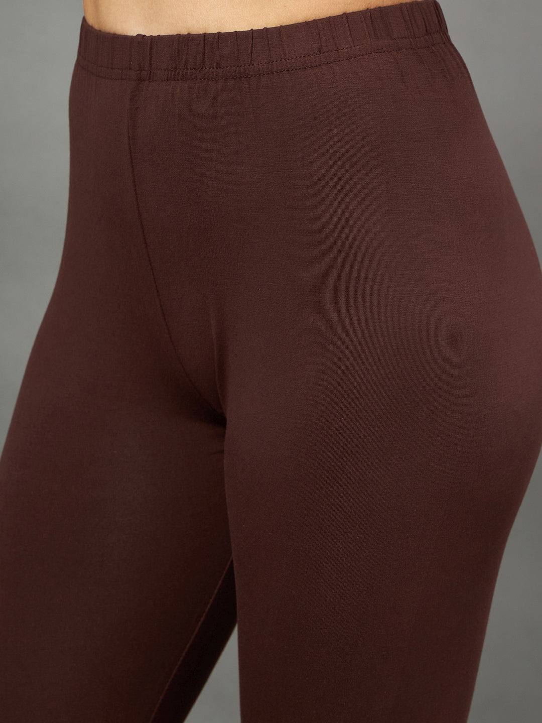 Dark Brown Viscose Chudidar Leggings