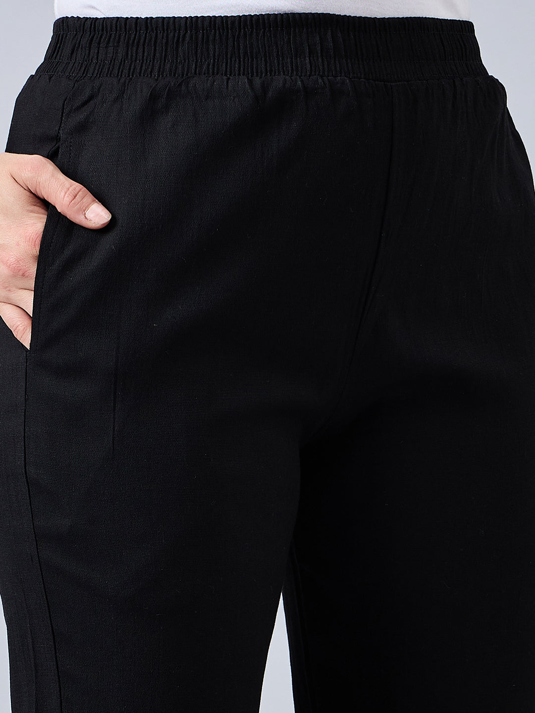 Black Sequin Lace Pants