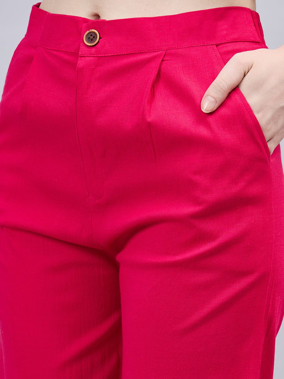 Pink Bell Bottom Pants