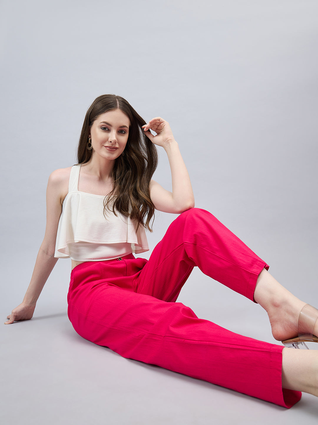 Pink Bell Bottom Pants