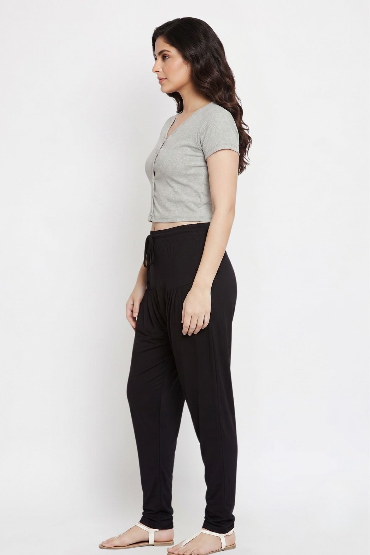 Black Plain Viscose Patiala