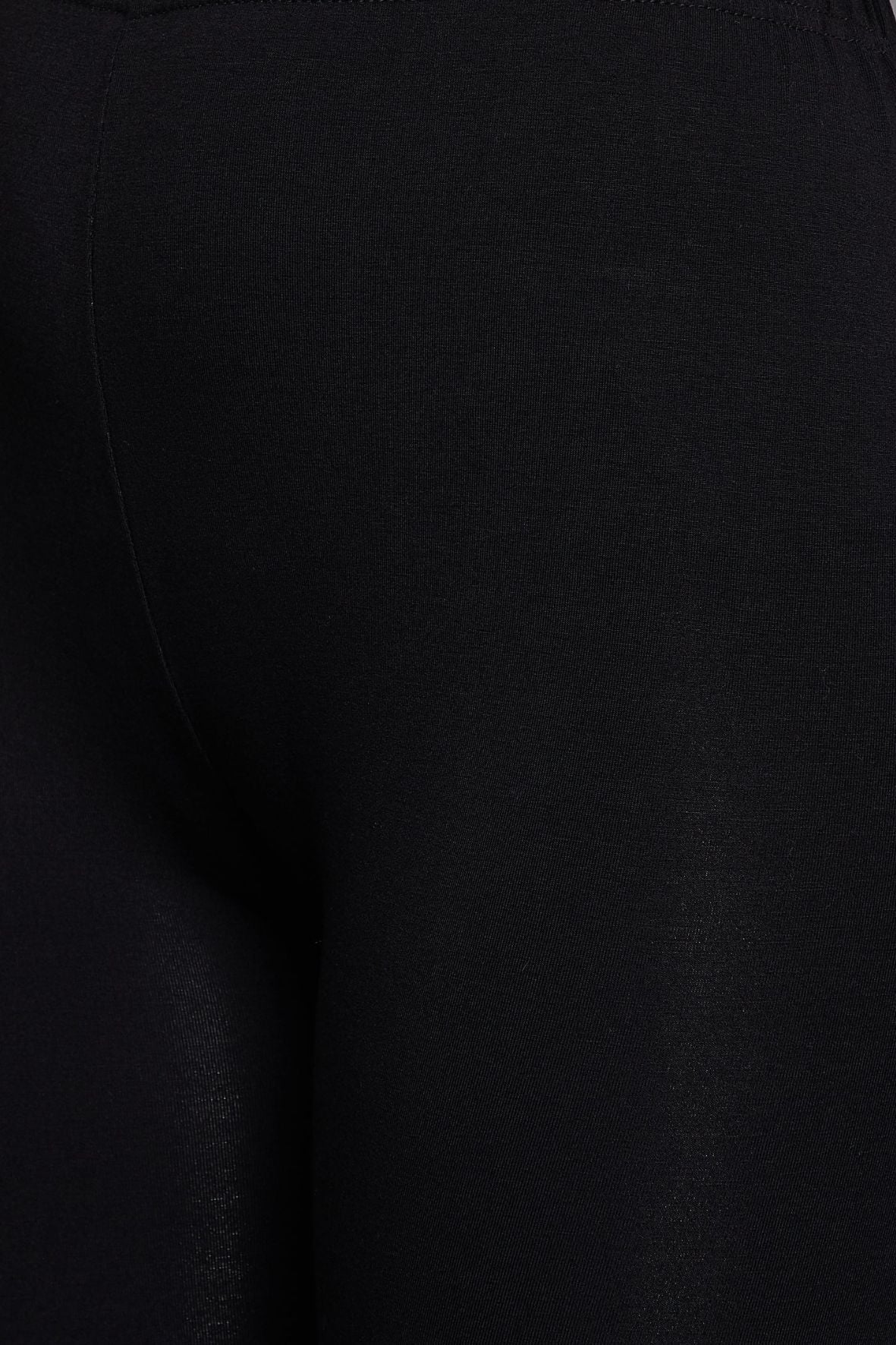 Black Viscose Chudidar Leggings