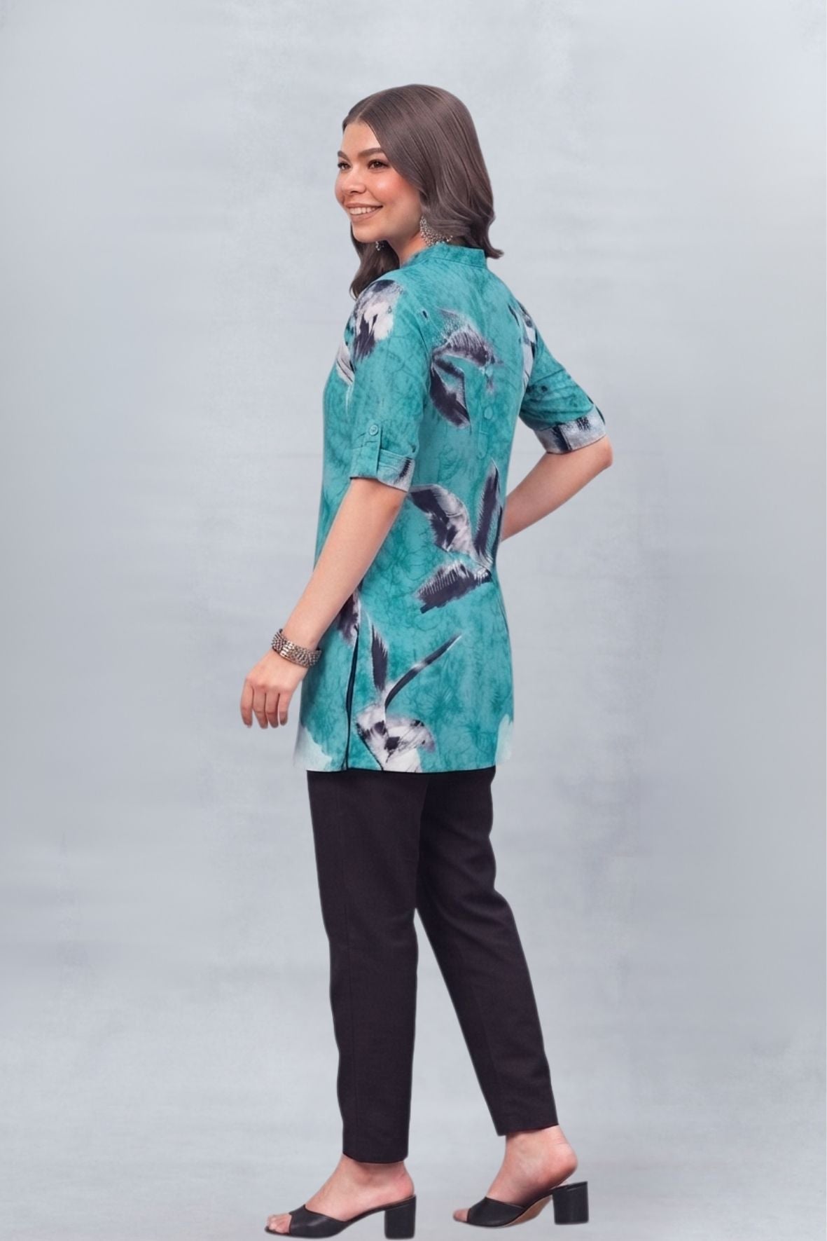 Blue Printed Kurti