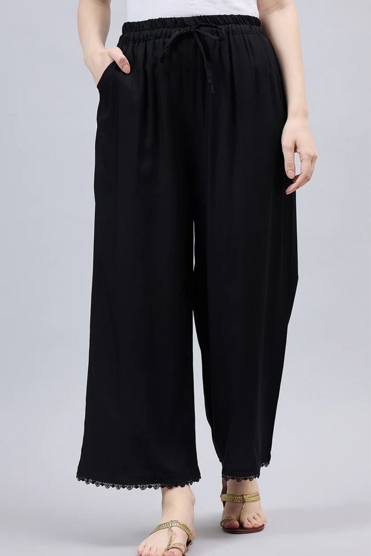 Black Lace Palazzos