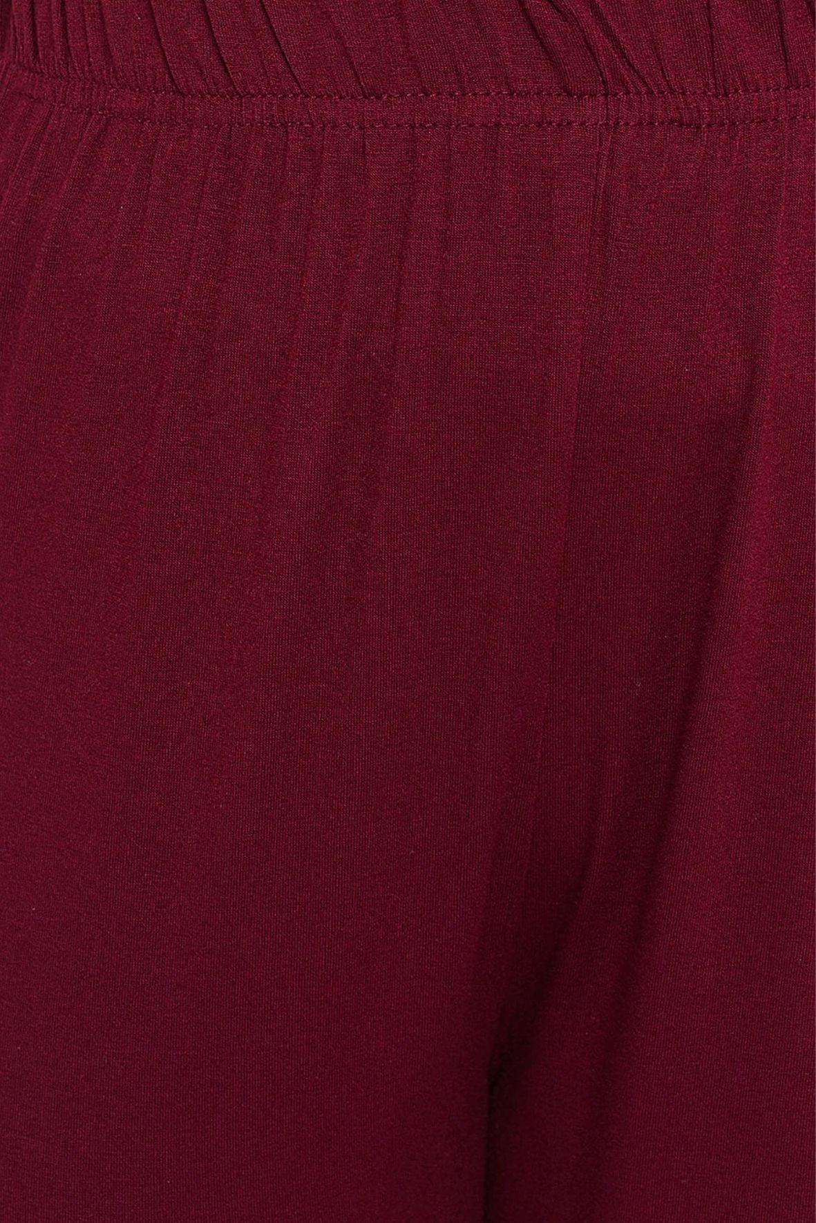 Maroon Viscose Palazzo