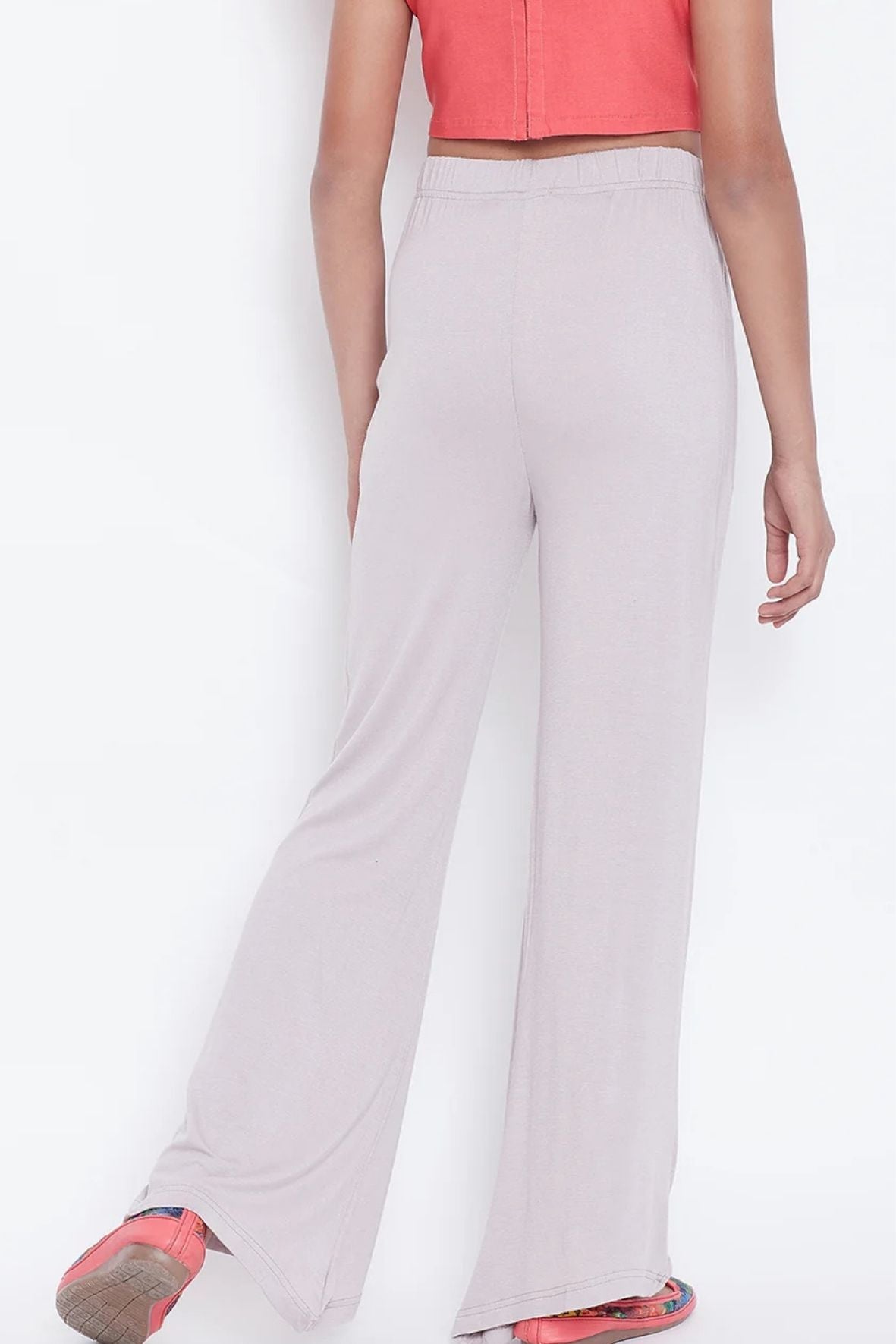 Grey Viscose Palazzo