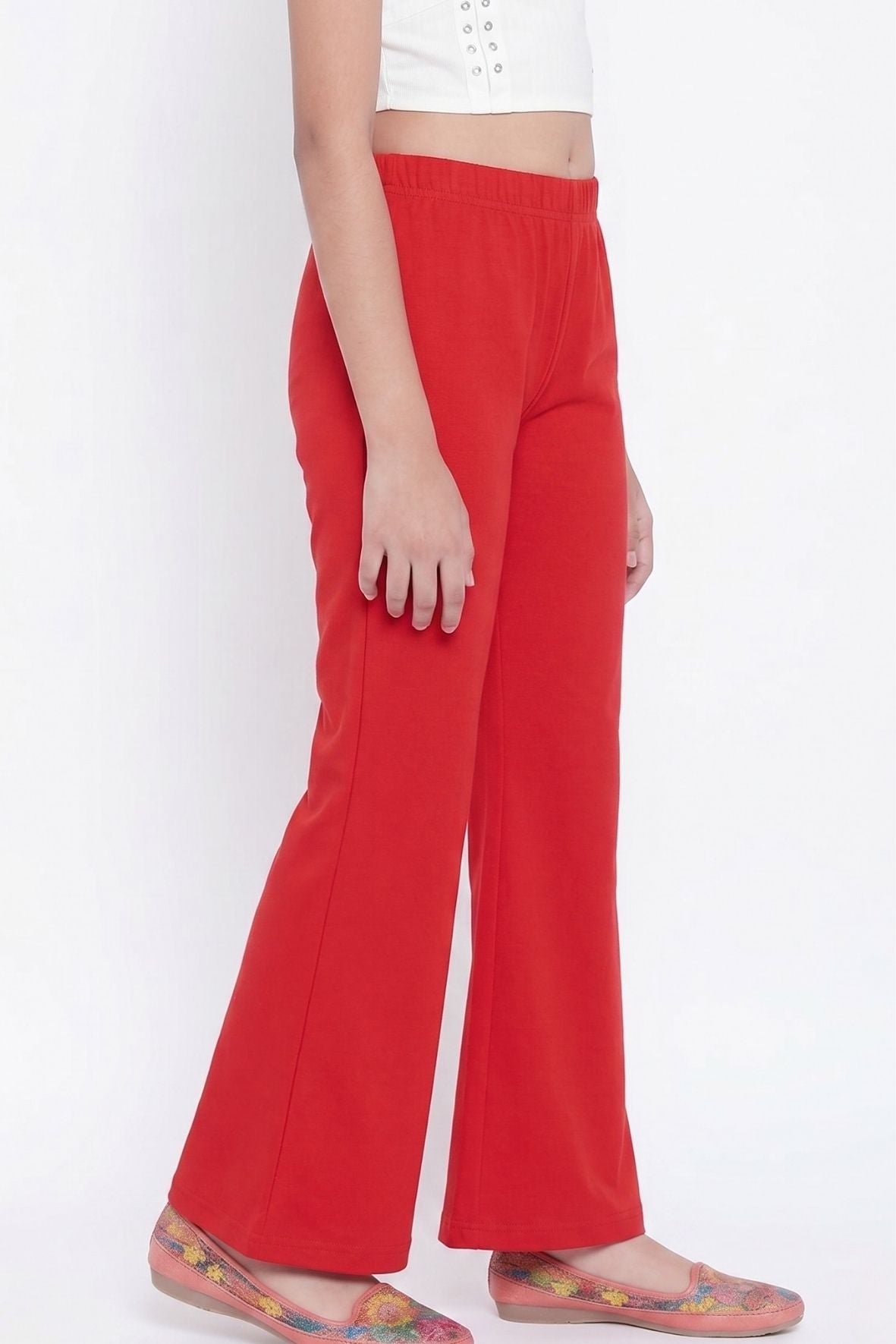 Red Viscose Palazzo