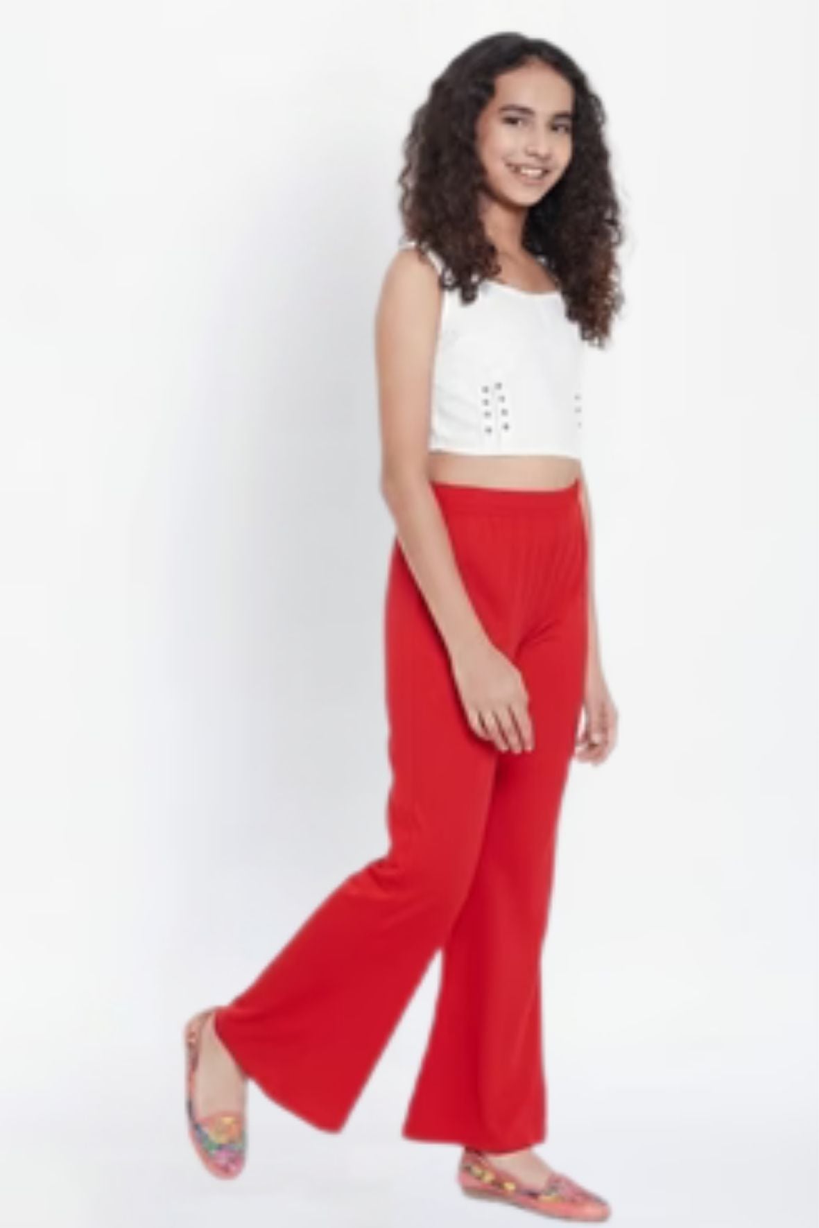 Red Viscose Palazzo