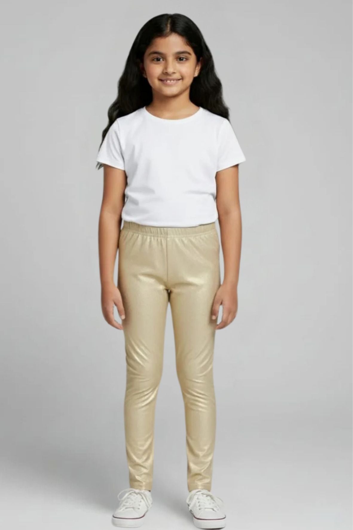 White Shimmer Leggings