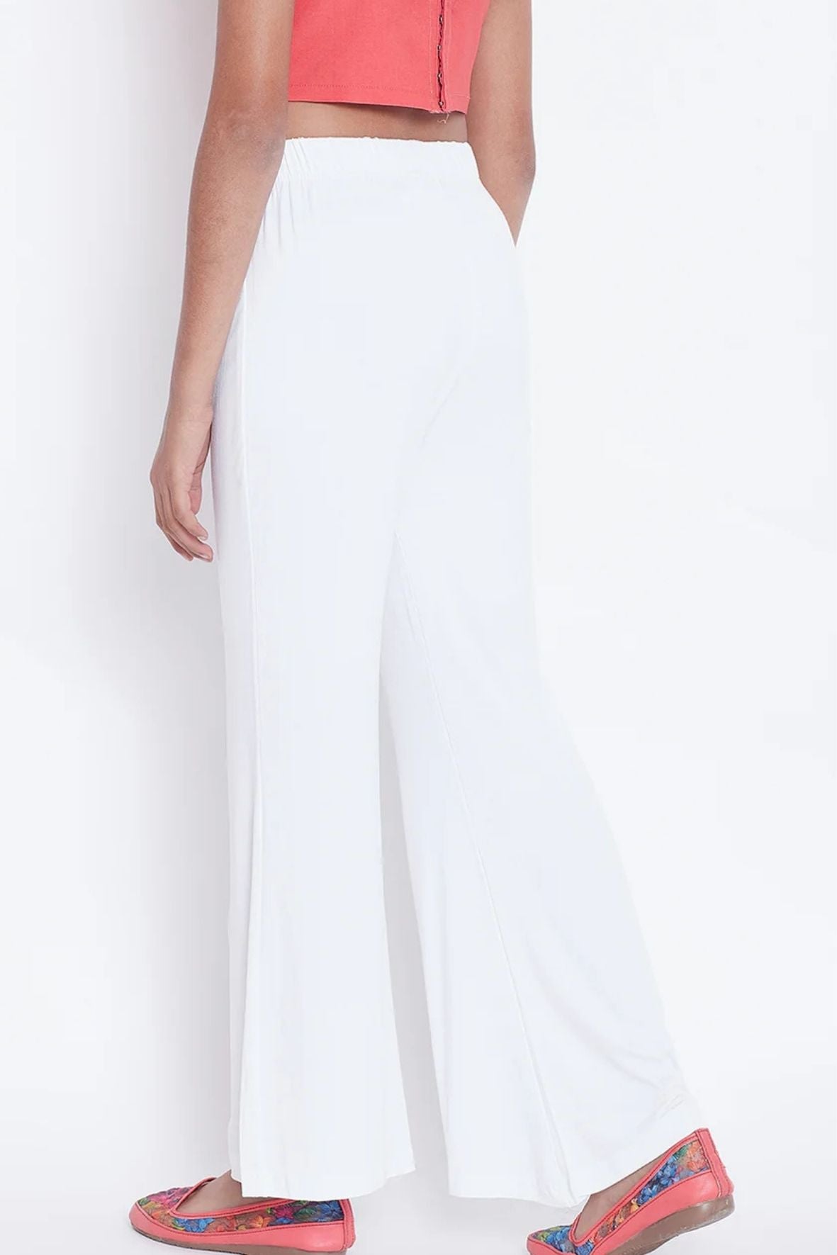 Pure White Viscose Palazzo