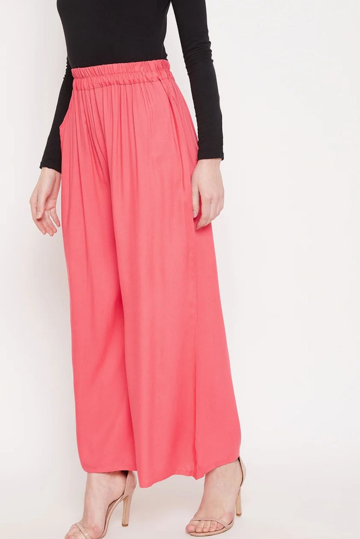 Peach Rayon Palazzo