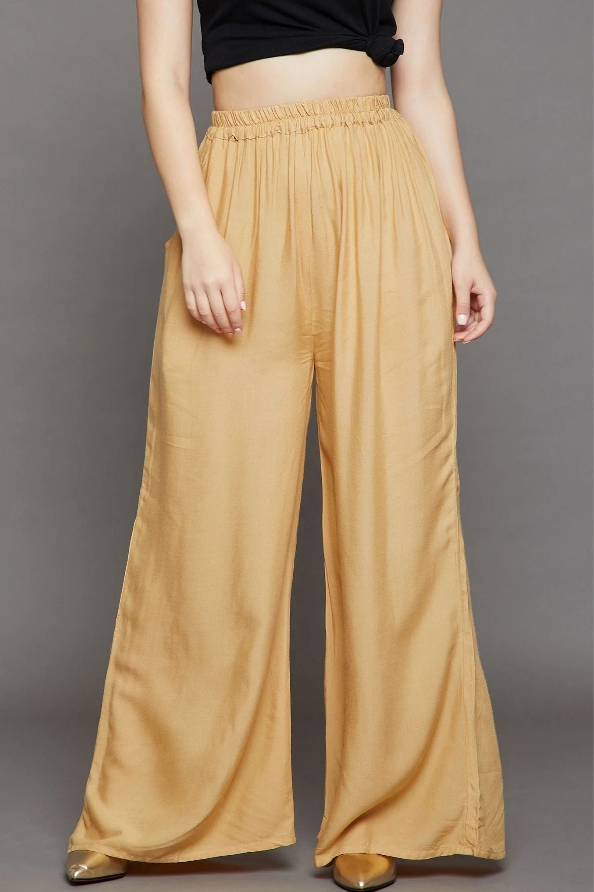 Skin Plain Rayon Palazzo