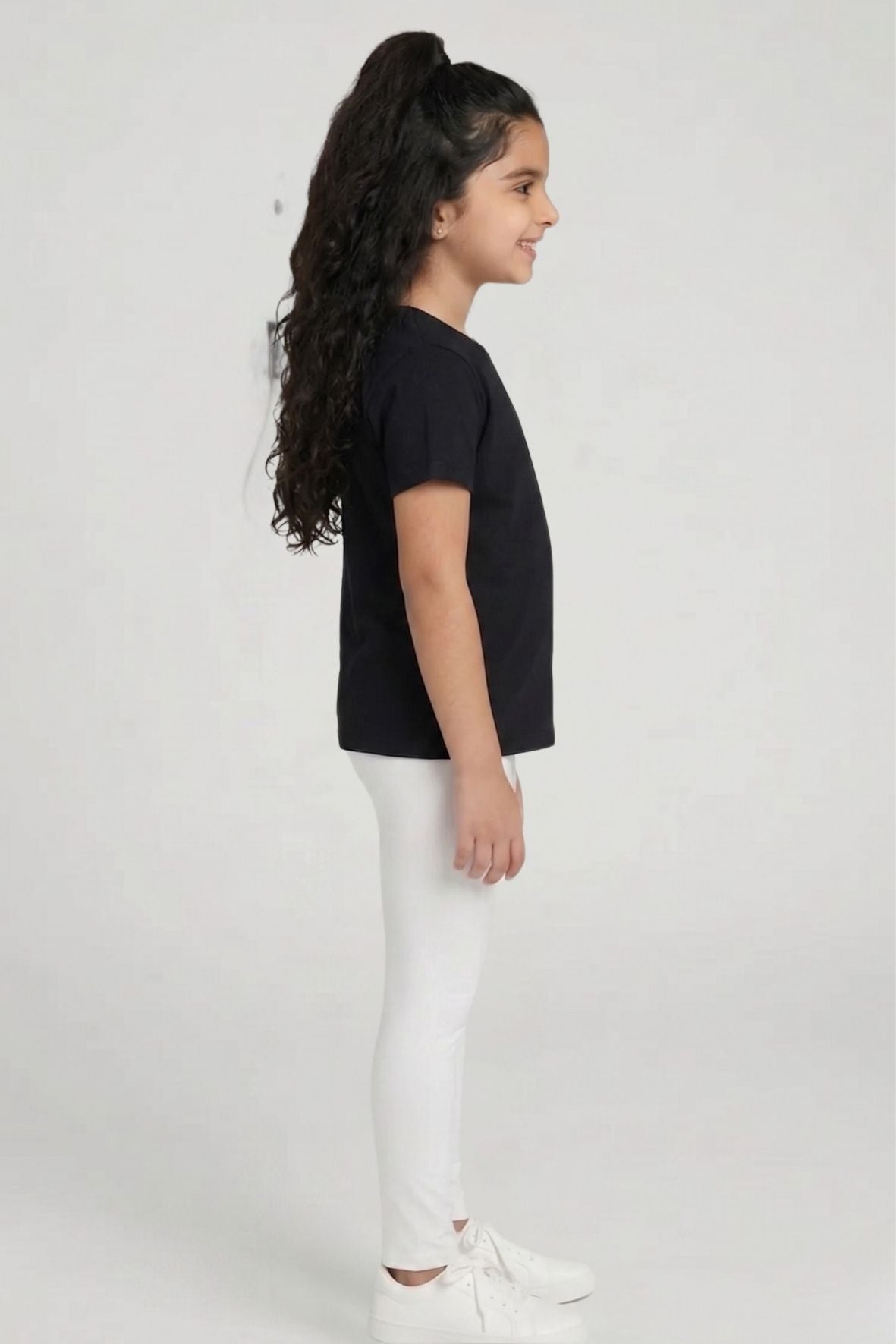 White Metallic Leggings