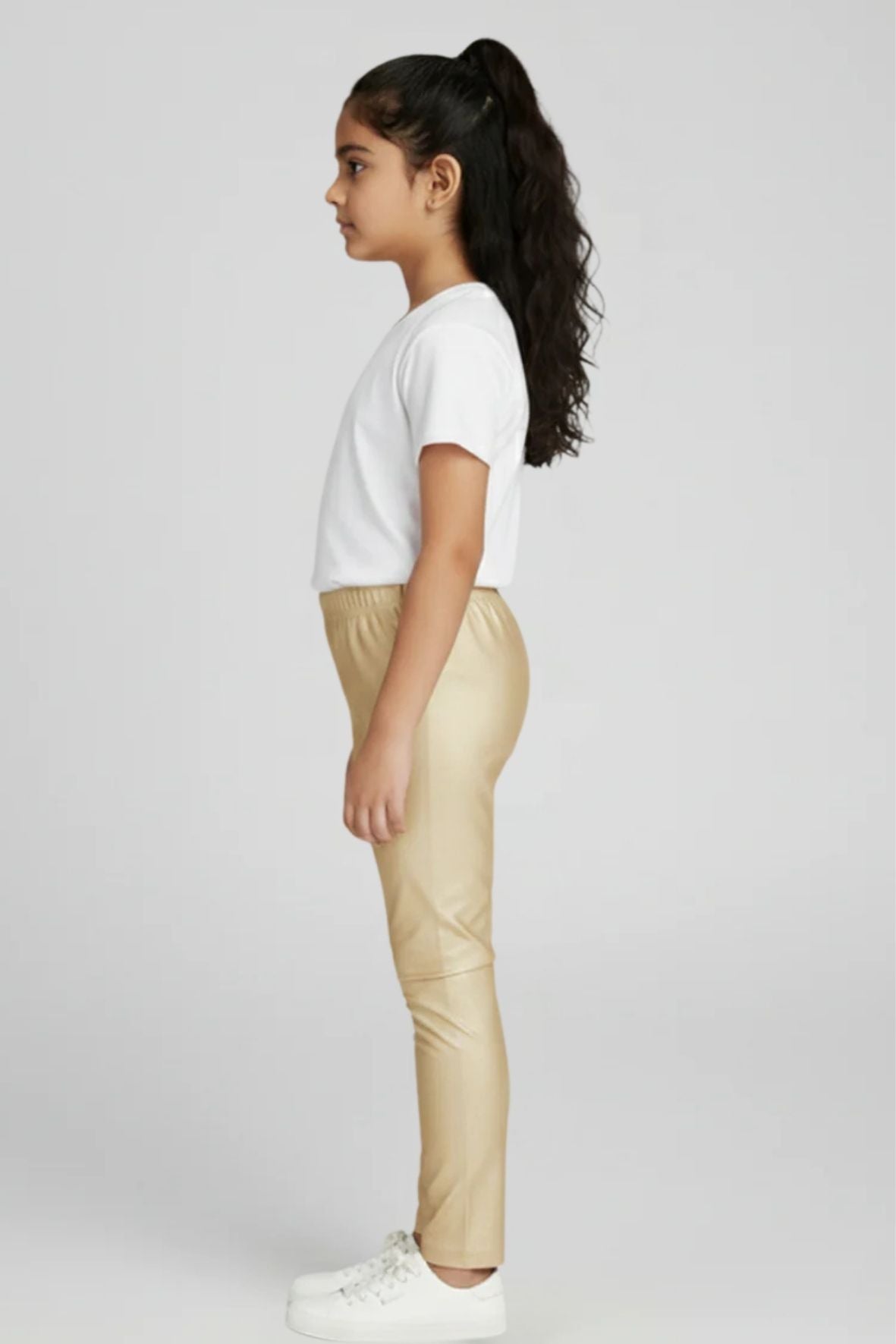 Gold Metallic Leggings