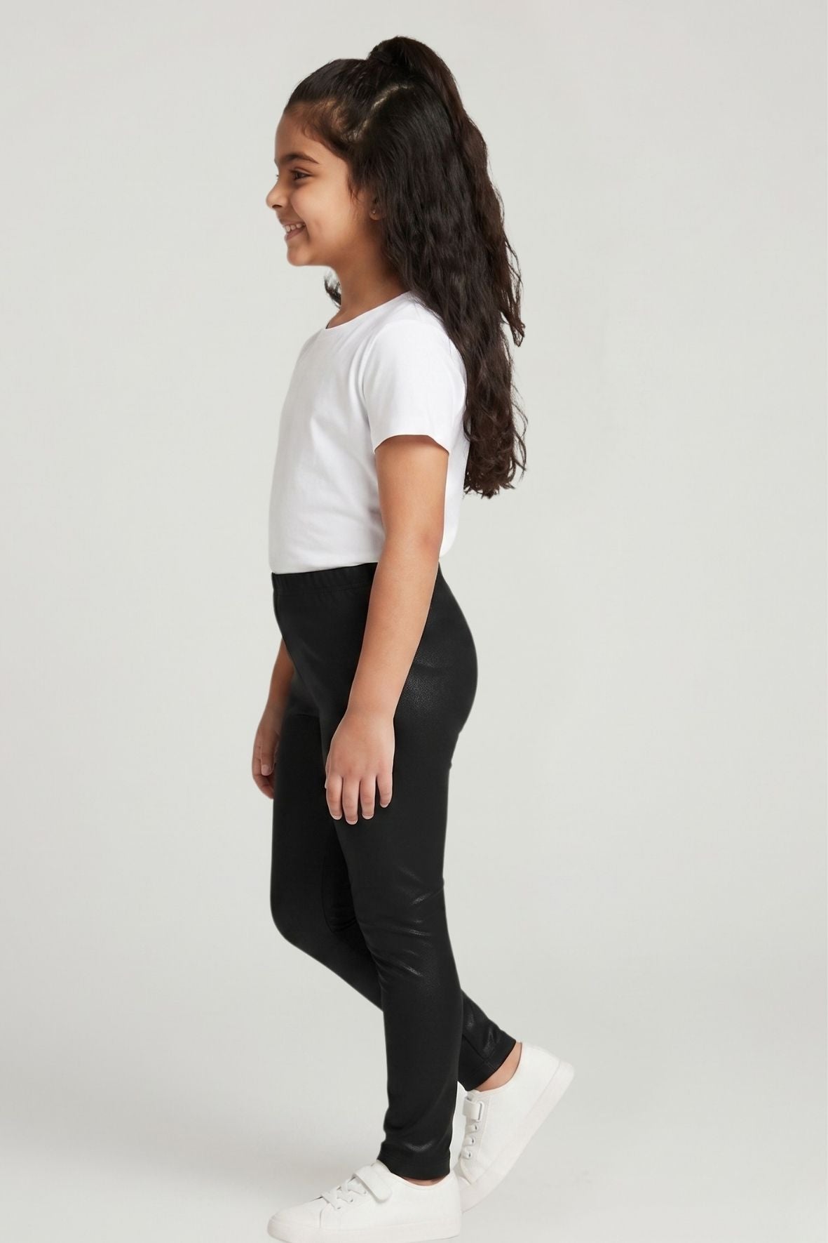 Black Metallic Leggings