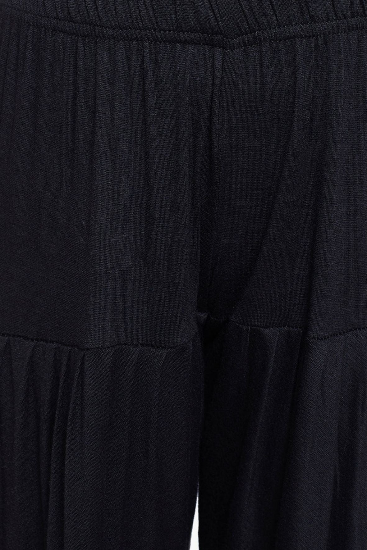 Black Viscose Dhoti Pants