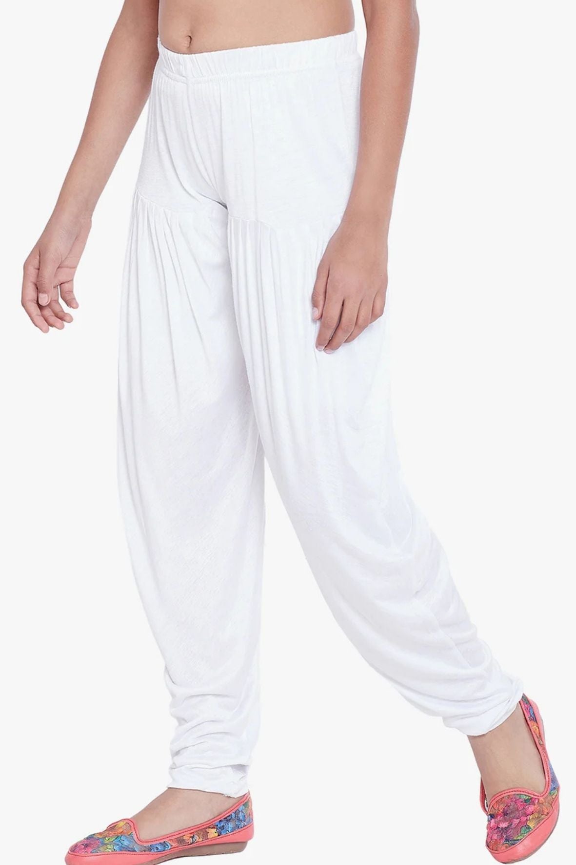 White Viscose Dhoti Pants